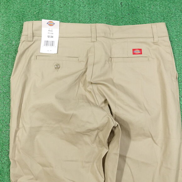 NWT DICKIES FOR WOMENS RELAXED FIT TAN PANTS WOMENS SIZE 12/34 12 34 NEW! - Picture 5 of 10